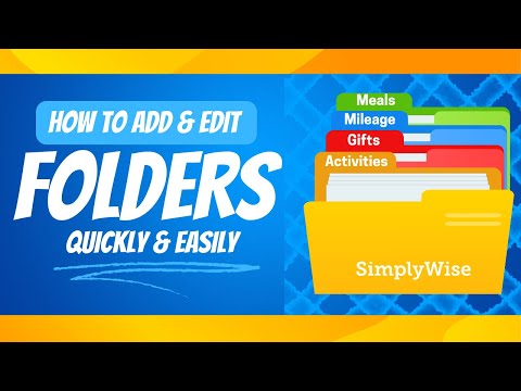 How To Add & Edit Folders in Your SimplyWise Mobile App