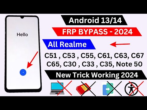 All Realme FRP Bypass Android 13/14 Update | New Trick 2024 | All Realme Google Account Bypass