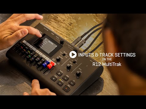 Zoom R12 MultiTrak - Inputs & Track Settings