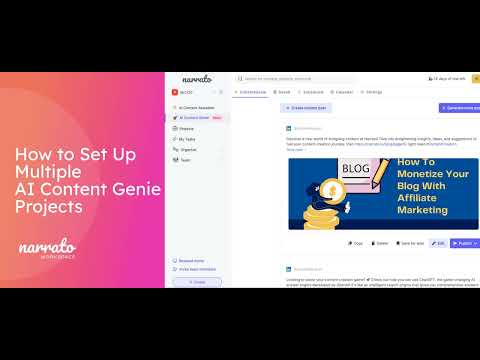 How to Set Up Multiple AI Content Genie Projects