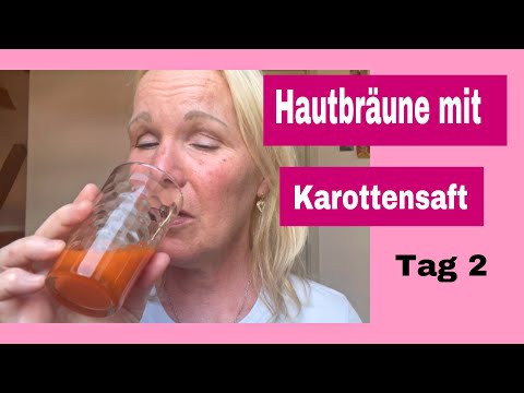 Videotagebuch, mit Karottensaft die Haut einfärben | Tag #2