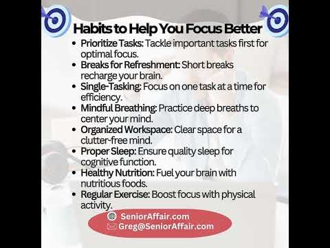 Master Your Focus: Habits to Help You Sharpen Your Concentration!