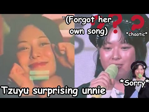 twice tzuyu and her parents surprised jeongyeon solo concert ft. Eunbi & Jeongyeon as chaotic duo