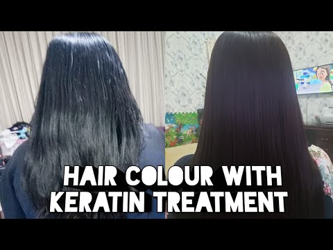 Hair Colour with keratin treatment(Maricris Sumaylo)