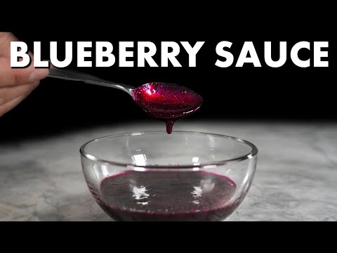 How to Make Blueberry Sauce with Only 2-Ingredients!