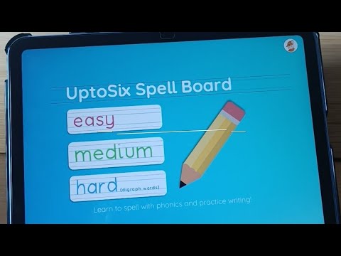 Spelling with Phonics with the UptoSix Spell Board App