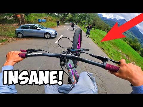 Wheelies In DANGEROUS COLOMBIA HILL!