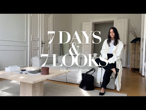 7 Days 7 Looks | A Week in Outfits | Cold Spring Wardrobe | Spring Outfit Ideas 2023 | AD