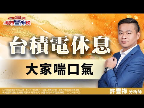 台積電休息 大家喘口氣｜2024/10/21｜ 許豐祿 分析師｜股市豐神榜