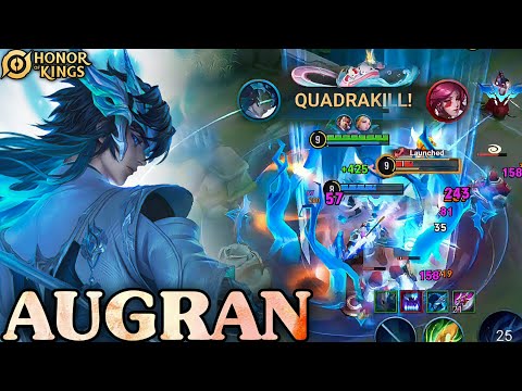 Honor of Kings (Augran) Best And Most OP Hero In The Jungle Augran Quadrakill Gameplay