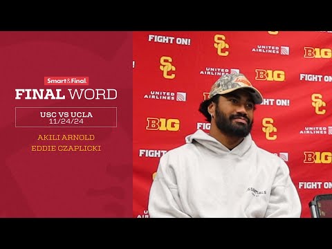 USC Safety Akili Arnold & Punter Eddie Czaplicki | USC defeats UCLA