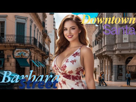 Downtown Santa Barbara Street SceneLookbook Music Video | Ai Lookbook