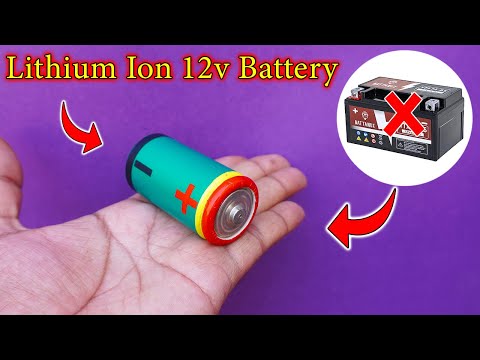 How To Make 12 Volt Lithium Ion Battery At Home | DIY 12 Volt Li-ion Battery | Mini 12 Volt Battery