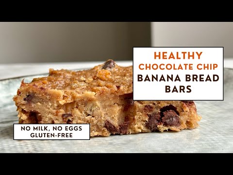 DELICIOUS Banana Bread Bars Without Milk or Eggs!