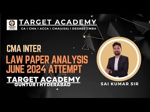 CMA INTER LAW PAPER ANALYSIS JUNE 2024 ATTEMPT #cma #cmaintergroup1 #cmaexams #analysis #exams