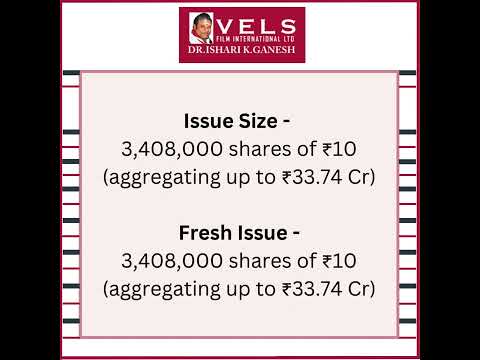 VELS Film International Limited IPO 🎬 Lights, Camera, Action! 🎥 #shortsvideo #youtubeshorts