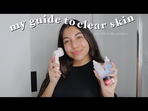 my guide to how to have clear skin!! | skincare routine for combination skin