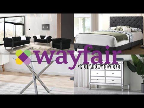 ASSEMBLING MY GLAM WAYFAIR FURNITURE | NOT A HOW TO VIDEO