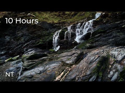 Gentle Waterfall & Ocean Sounds for Deep Relaxation & Sleep | Nature White Noise (Sleep Aid)