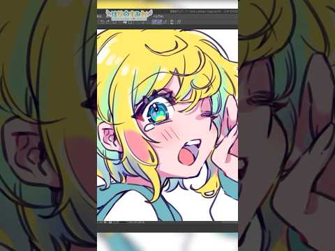 【ワンドロ】🥱１時間で寝起きの子を描くメイキング 🎨🦜#Shorts #speedpaint  #illustration