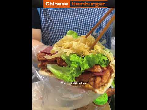 Delicious Chinese hamburger #streetfoodlover