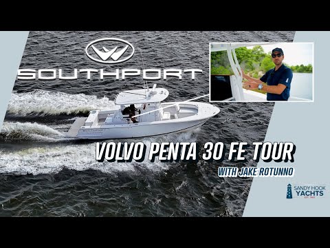 Explore the Unique Volvo Penta Southport 30 FE with Jake Rotunno | Sandy Hook Yachts Boat Tour