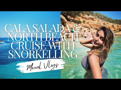 Ibiza - Spain Travel Vlog | Cala Salada & North Beach Cruise with Snorkelling - Spain Beach Walk 4K