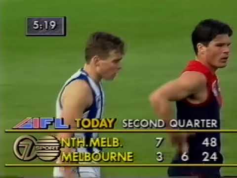 (Take 1) 1990 VFL U19s Grand Final Nth Melbourne v Melbourne MCG.