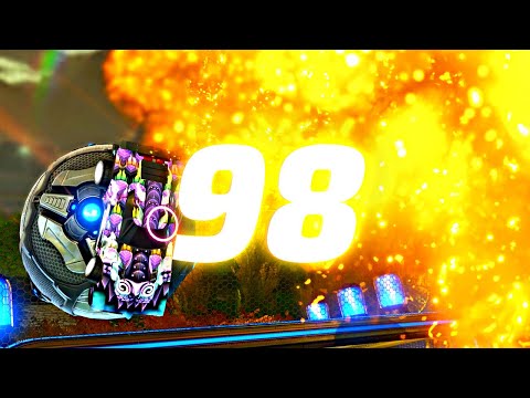 ROCKET LEAGUE INSANITY 98! (BEST GOALS, FREESTYLE CLIPS!)