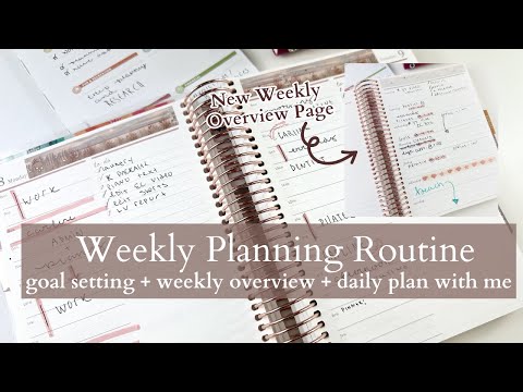 Weekly Planning Routine | NEW Erin Condren Daily Duo! | Goals + Weekly Overview + Daily Plan With Me