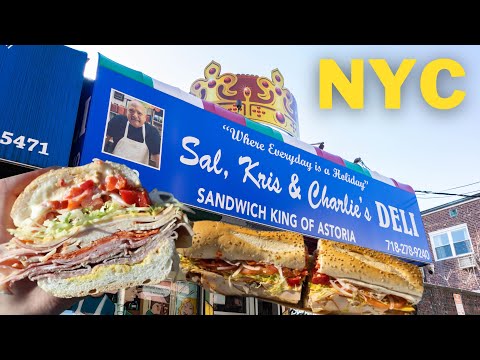 Eating at Sal, Kris, & Charlie's Deli. The Most Epic Grinder Sandwich in NYC