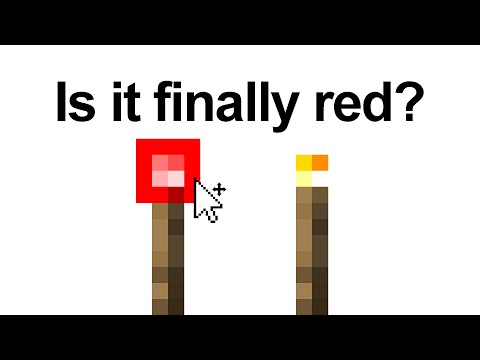 IS THE (NEW) REDSTONE TORCH FINALLY RED?