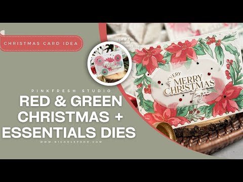 Christmas Magic with Traditional Colors using ESSENTIALS DIES