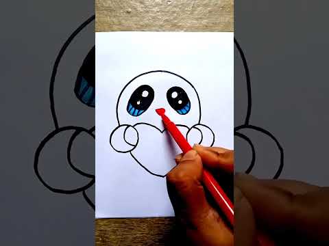 cute panda holding heart drawing #viralvideo #viralshort #shorts #youtubeshorts #easyartwithbiplab