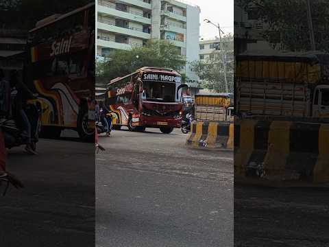 Saini travels Nagpur to Pune #shortvideo #shorts #ytshorts #youtubeshorts #buses #volvo9600