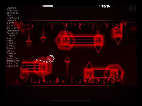 Bloodbath first ball section 1/2 done geometry dash