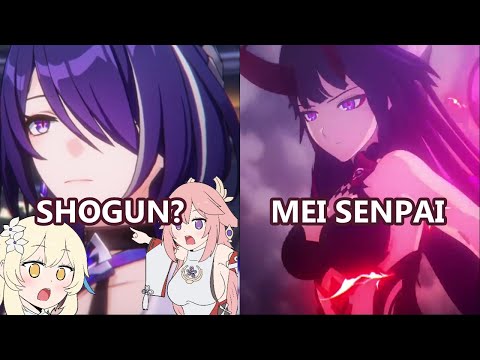 Genshin vs Honkai players reacting to ̶R̶a̶i̶d̶e̶n̶ Acheron