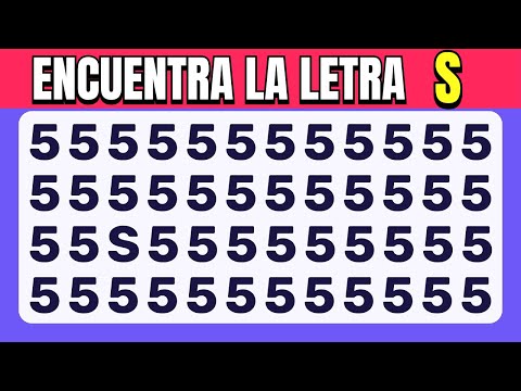 Encuentra el INTRUSO - Edicion Numeros y Letras ✅ 30 Niveles Facil, Medio, Dificil