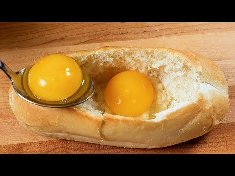 Put 4 eggs inside the bread and you'll be amazed by the results! Delicious recipe