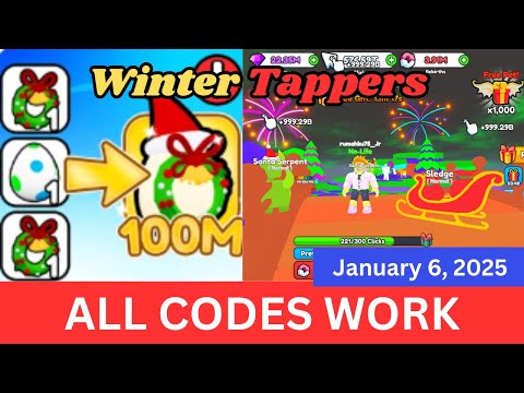 *ALL Codes Work* Winter Tappers ROBLOX, January 6, 2025