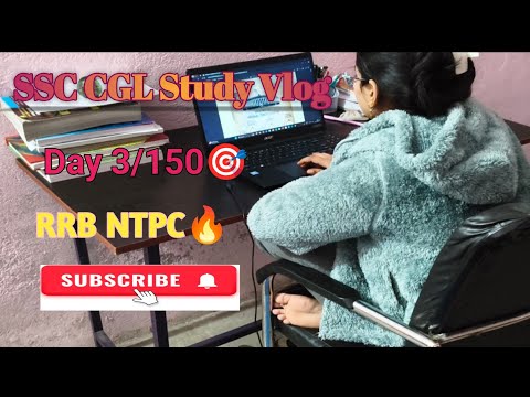 SSC CGL 🇮🇳Study Vlog ✨/RRB NTPC 🎯‼️ an honest day of my life ⭐#motivation #studyroutine#study #exam