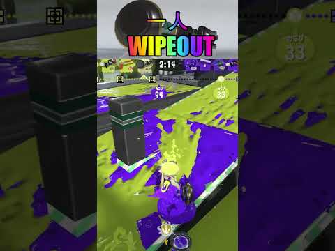 【スプラトゥーン３】ノーチラス４７で一人WIPEOUTが気持ち良すぎるｗｗｗｗｗ#shorts #スプラトゥーン3 #ワイプアウト #ノーチラス #一人#wipeout