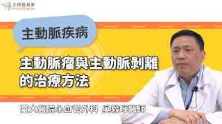 【主動脈瘤與主動脈剝離的治療方法】吳毅暉醫師／臺大醫院心血管外科｜手術善其事