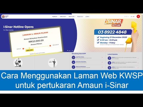 Cara Menggunakan Laman Web KWSP untuk pertukaran Amaun i-Sinar