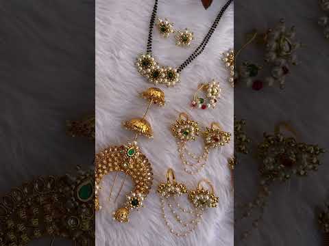 Jewellery set ✨For booking please WhatsApp on :9834784229 #shortvideo #maharashtrian