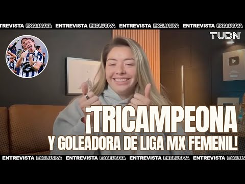 katty Martínez en EXCLUSIVA 🏆🔵⚪️ CAMPEONA rayada, campeona donde se para | TUDN