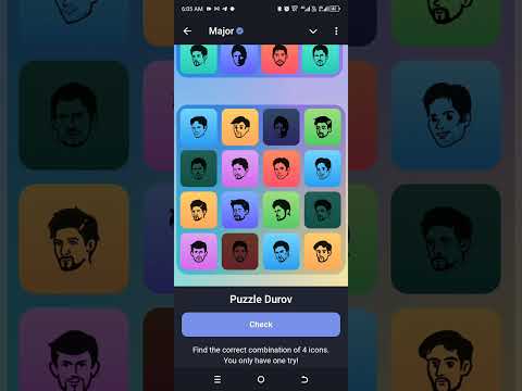 07 October- Major Puzzle Durov Solved Today #play2earngame #airdrop #puzzle#major