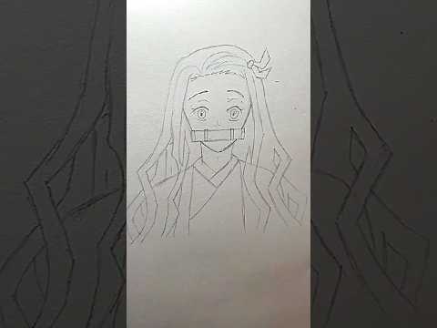 Drawing Nezuko |Demon slayer #demonslayer #nezuko#anime  #trending #shorts