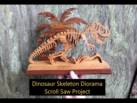 Dinosaur Skeleton Diorama, Scroll Saw Project