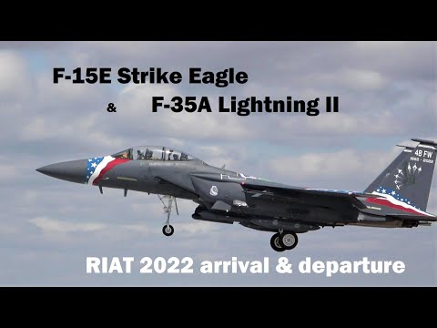 Hats off for Lakenheath F-15E & F-35A arrival at RIAT 2022